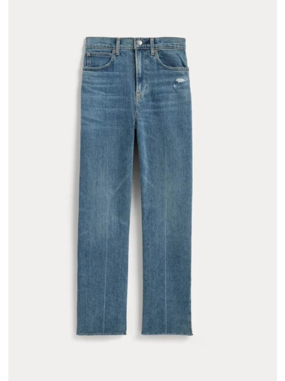 Everlane The Way High Jean Women's Size 25 Long Distressed Blue New With Tags!